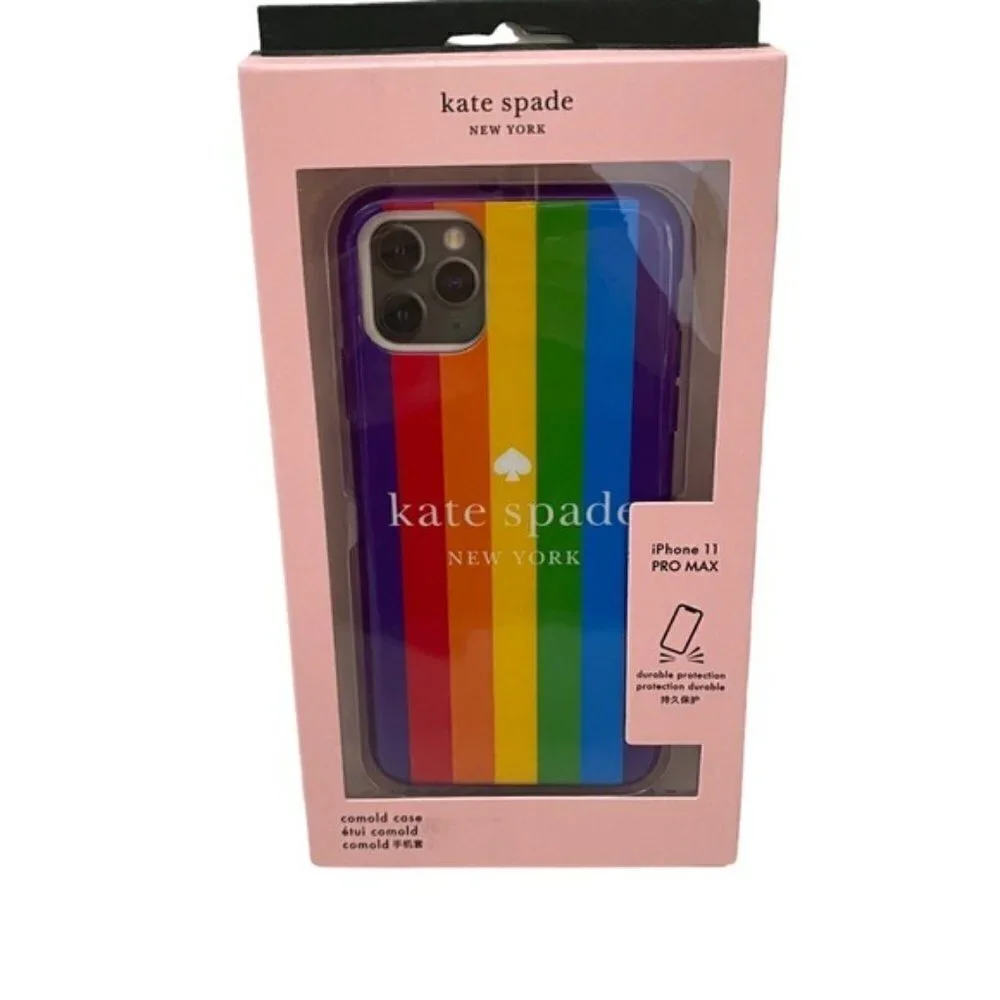 Kate Spade New York iPhone 11 Pro Max Case Rainbow Logo Pride NIB